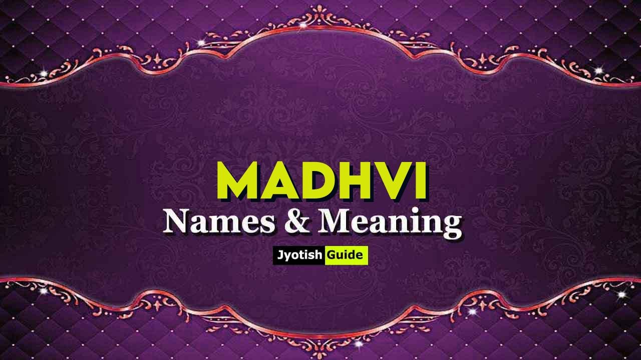 madhvi name meaning