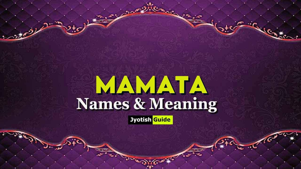 mamata name meaning