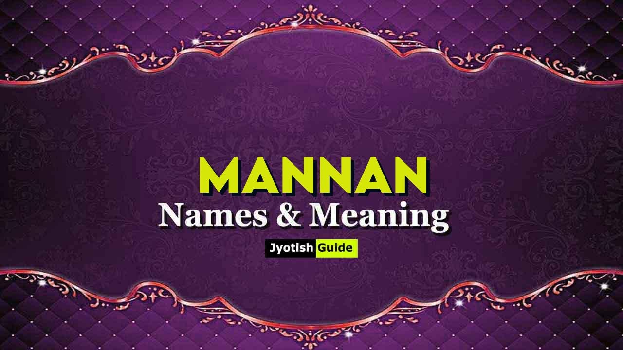mannan name meaning