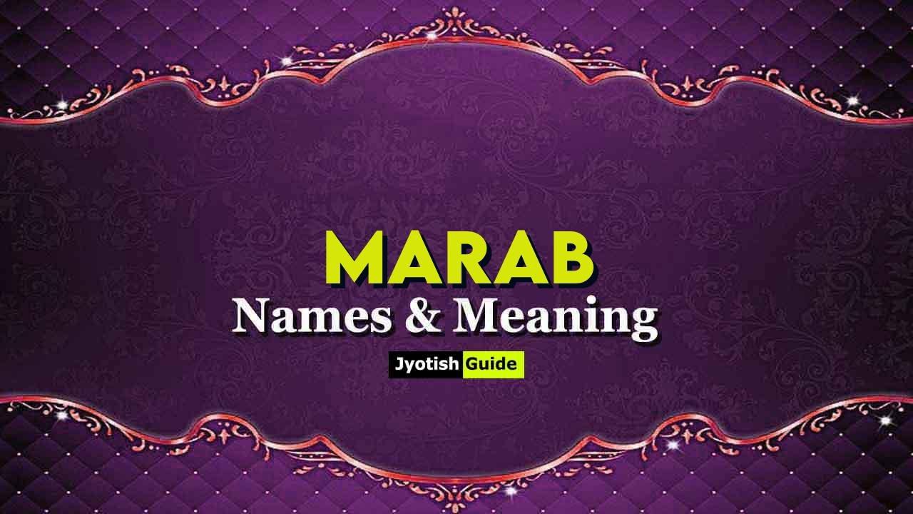 marab name meaning