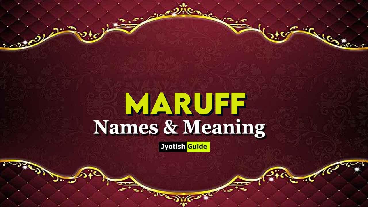 maruff name meaning
