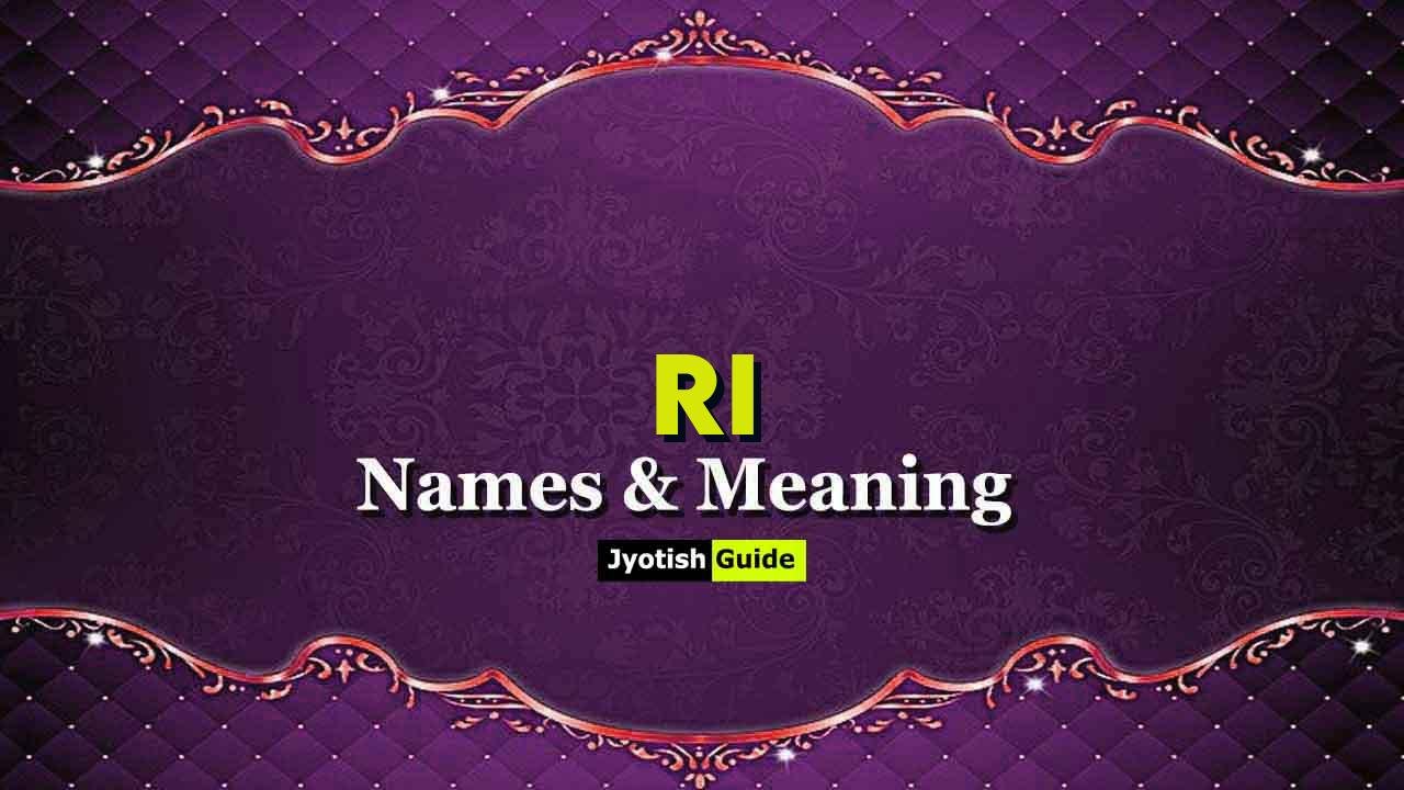 ri name meaning