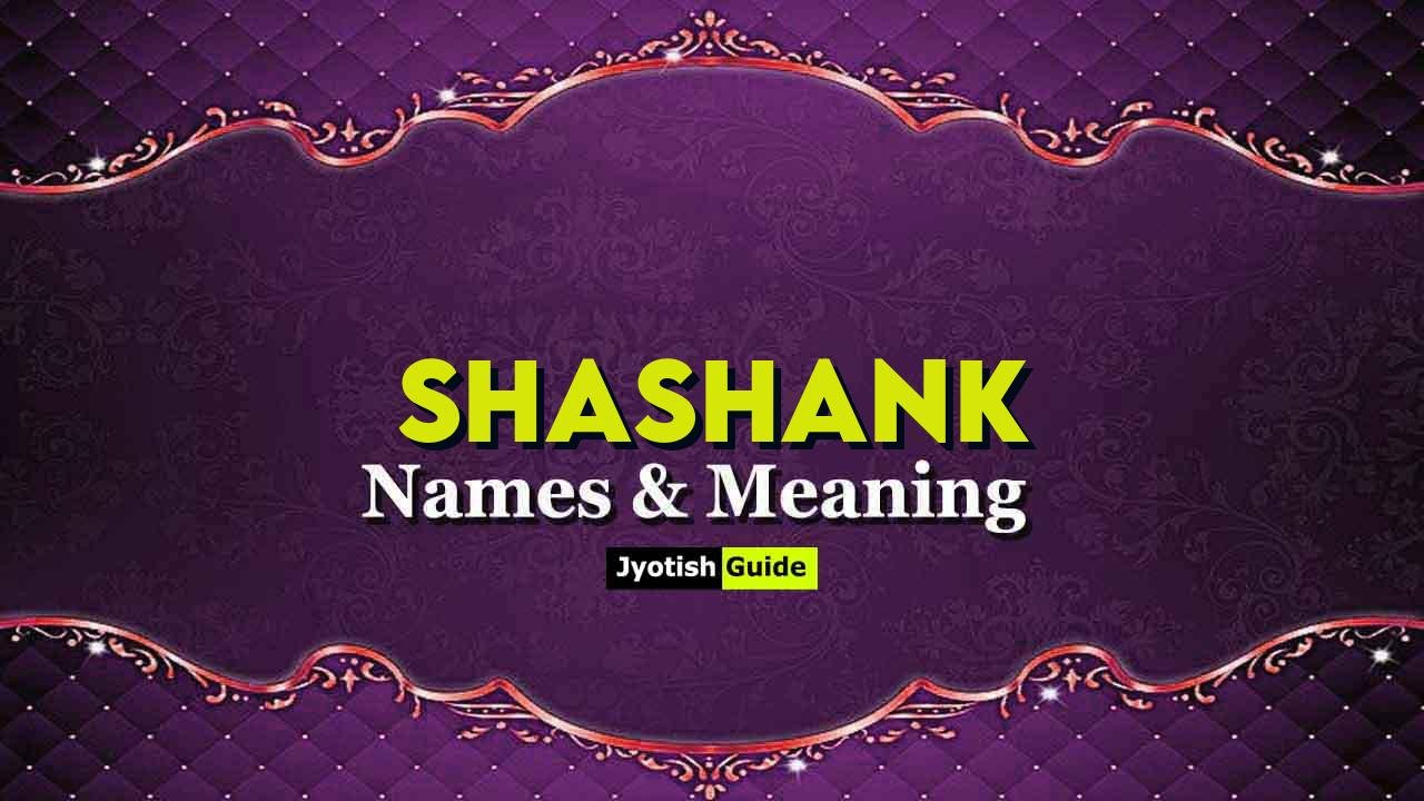 shashank name meaning