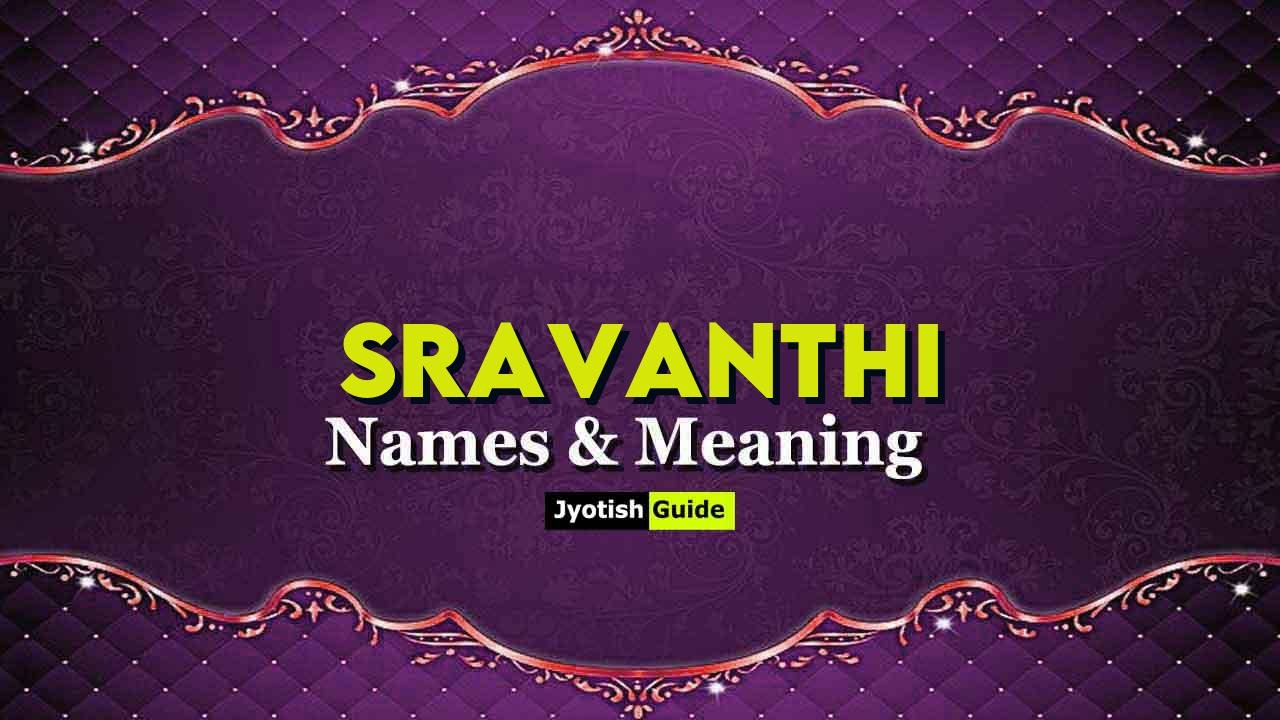 sravanthi name meaning