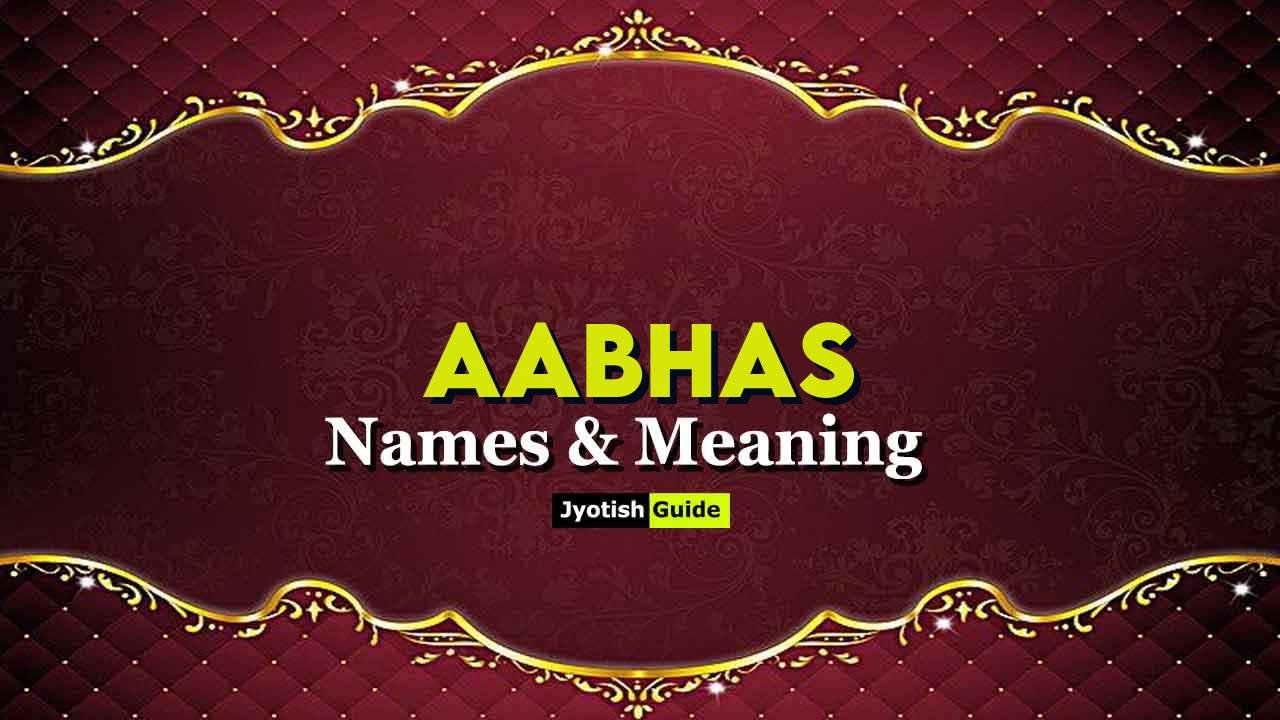 aabhas name meaning