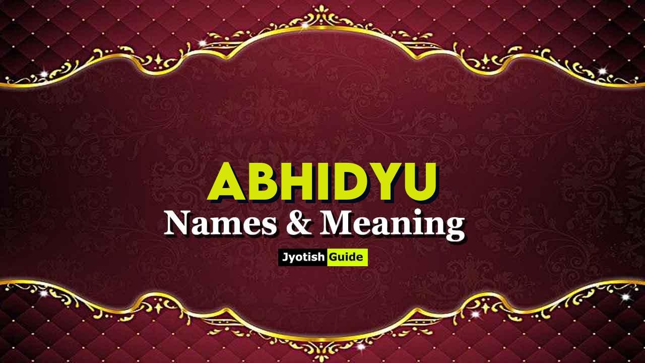 abhidyu name meaning