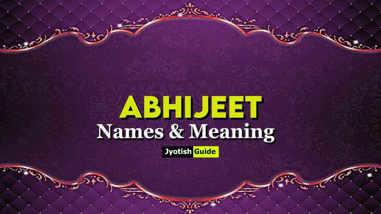 abhijeet name meaning