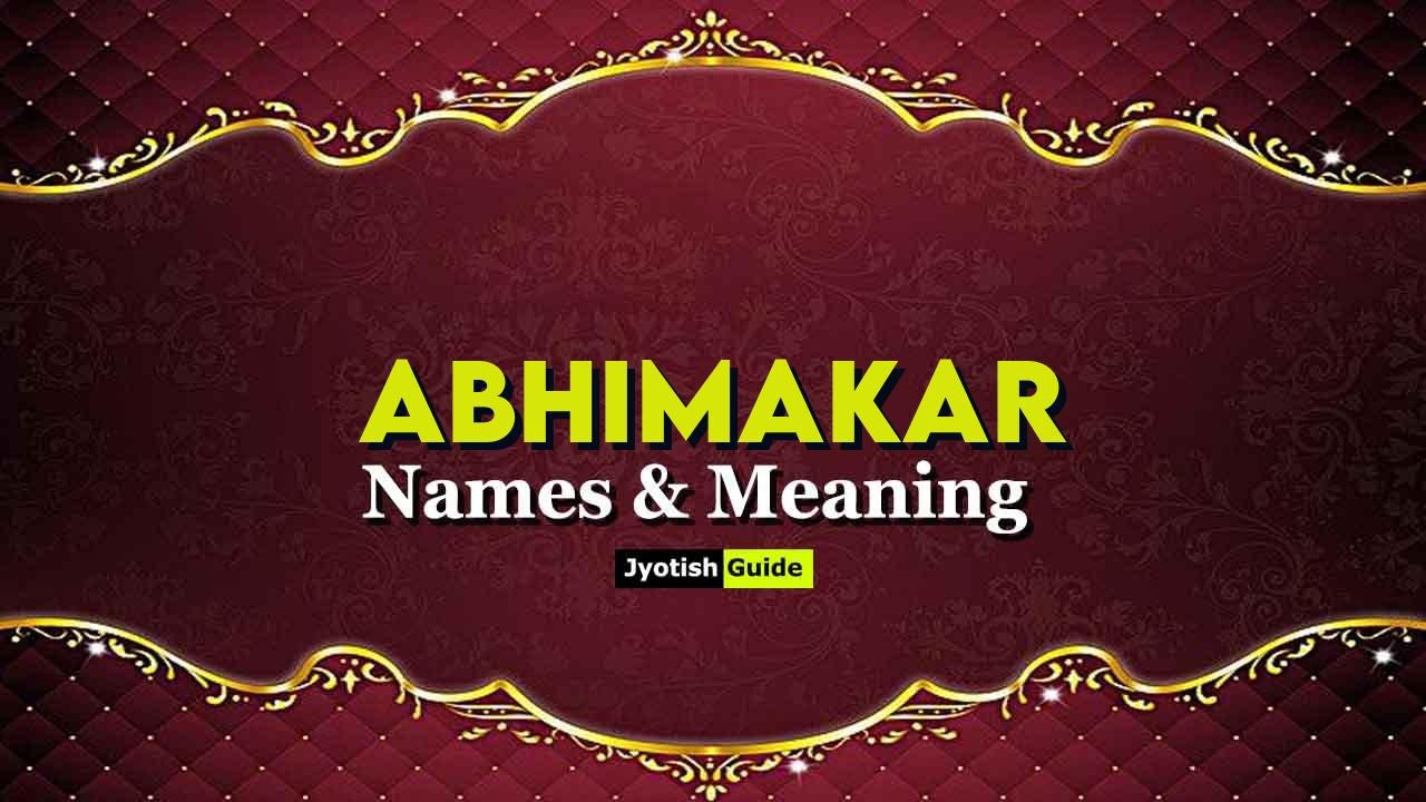 abhimakar name meaning