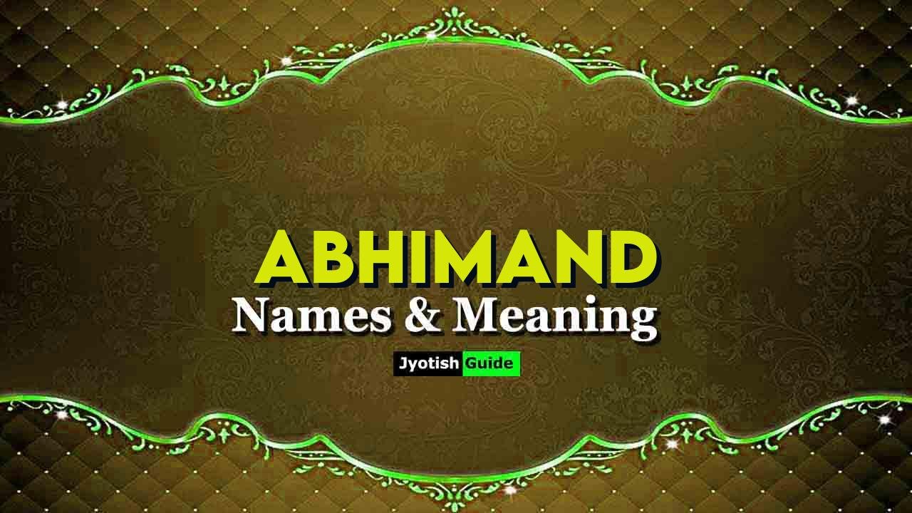 abhimand name meaning