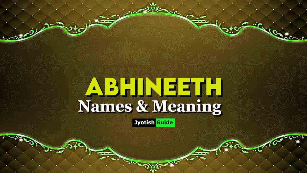abhineeth name meaning
