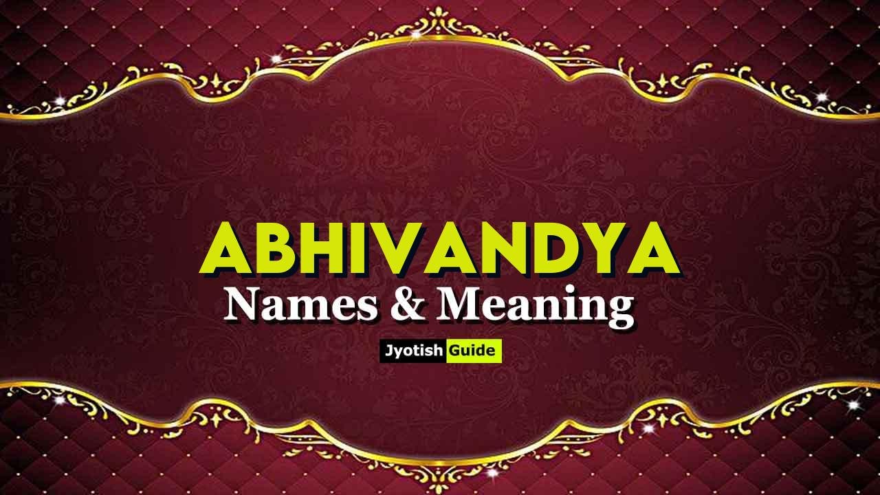 abhivandya name meaning