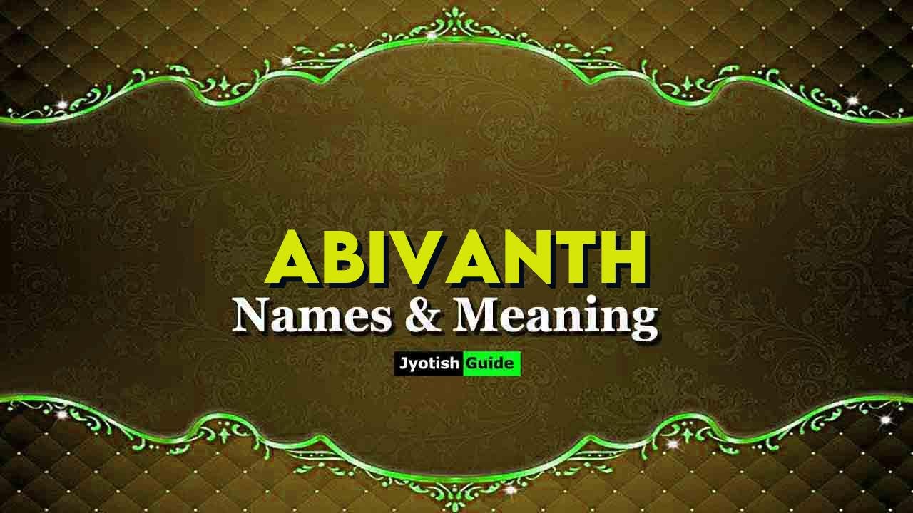 abivanth name meaning