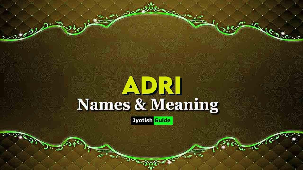 adri name meaning