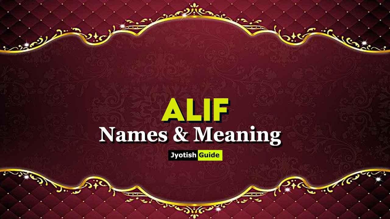 alif name meaning