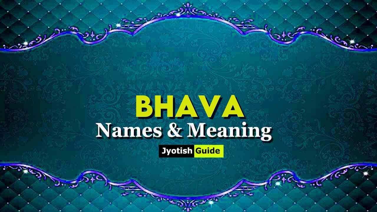 bhava name meaning