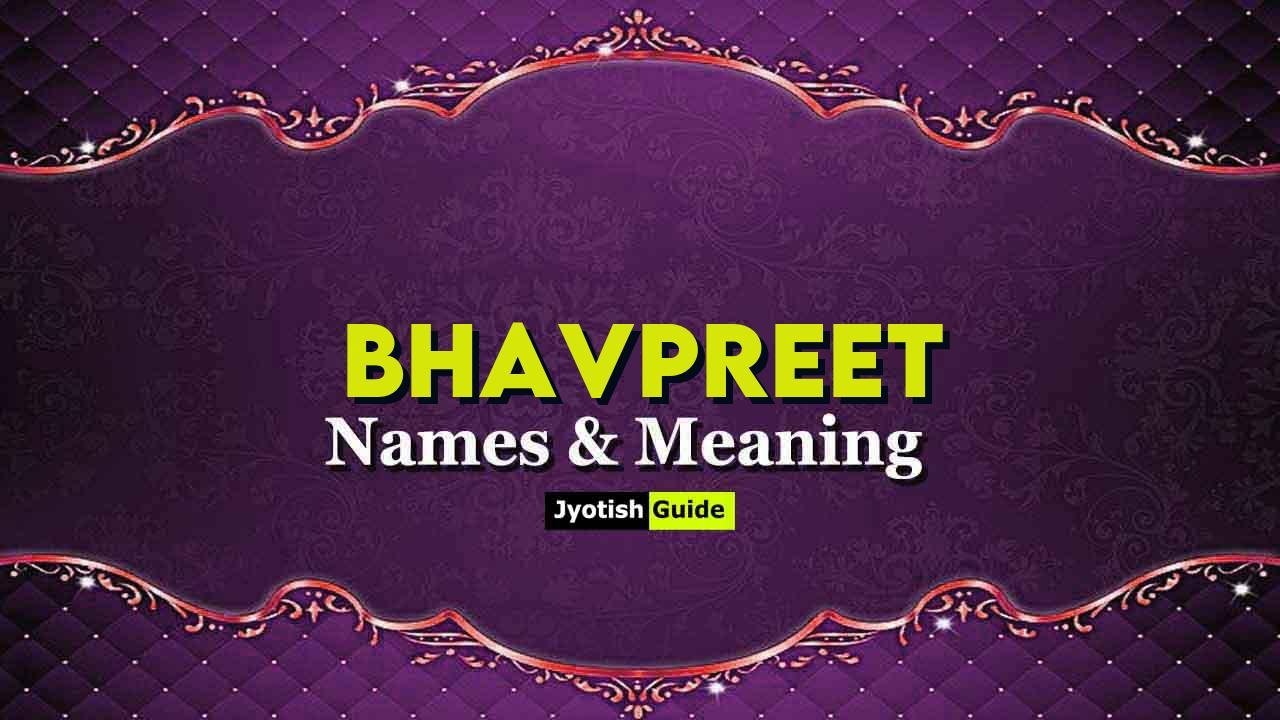 bhavpreet name meaning