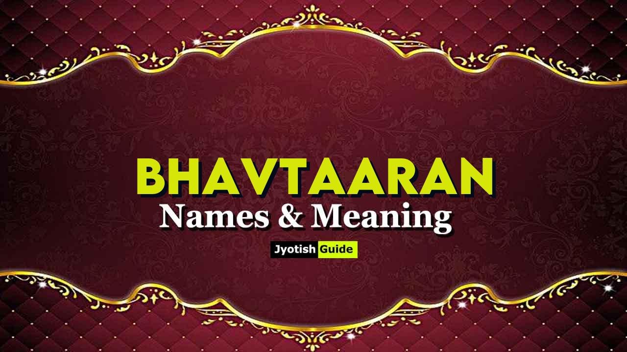 bhavtaaran name meaning