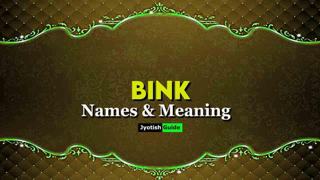 bink name meaning