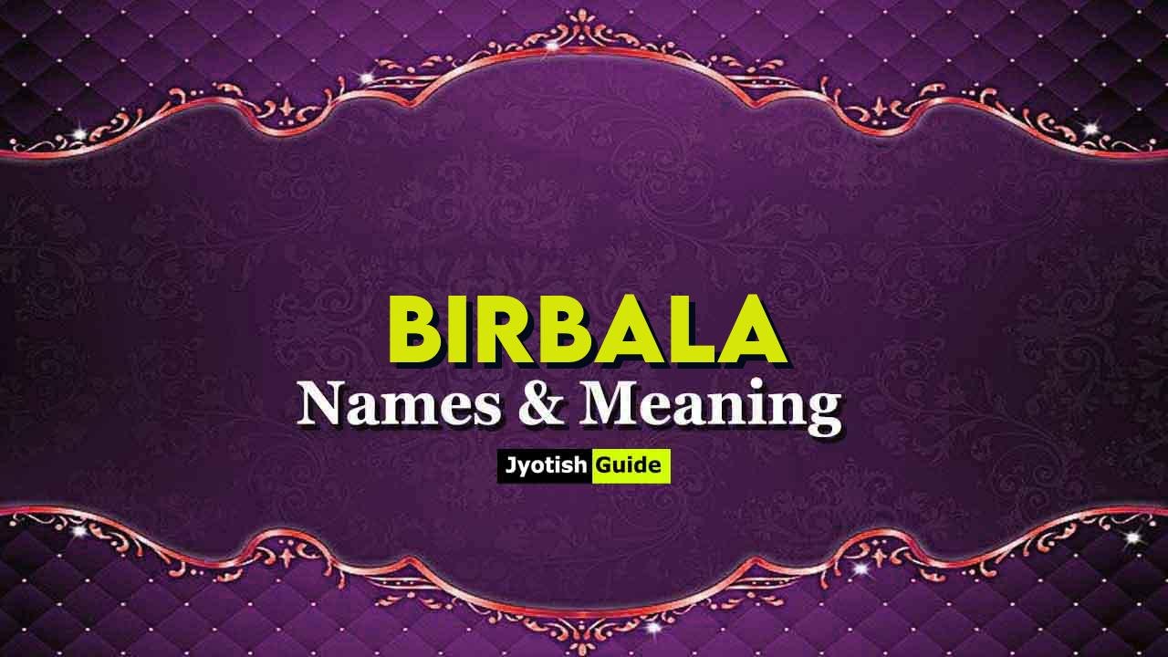 birbala name meaning
