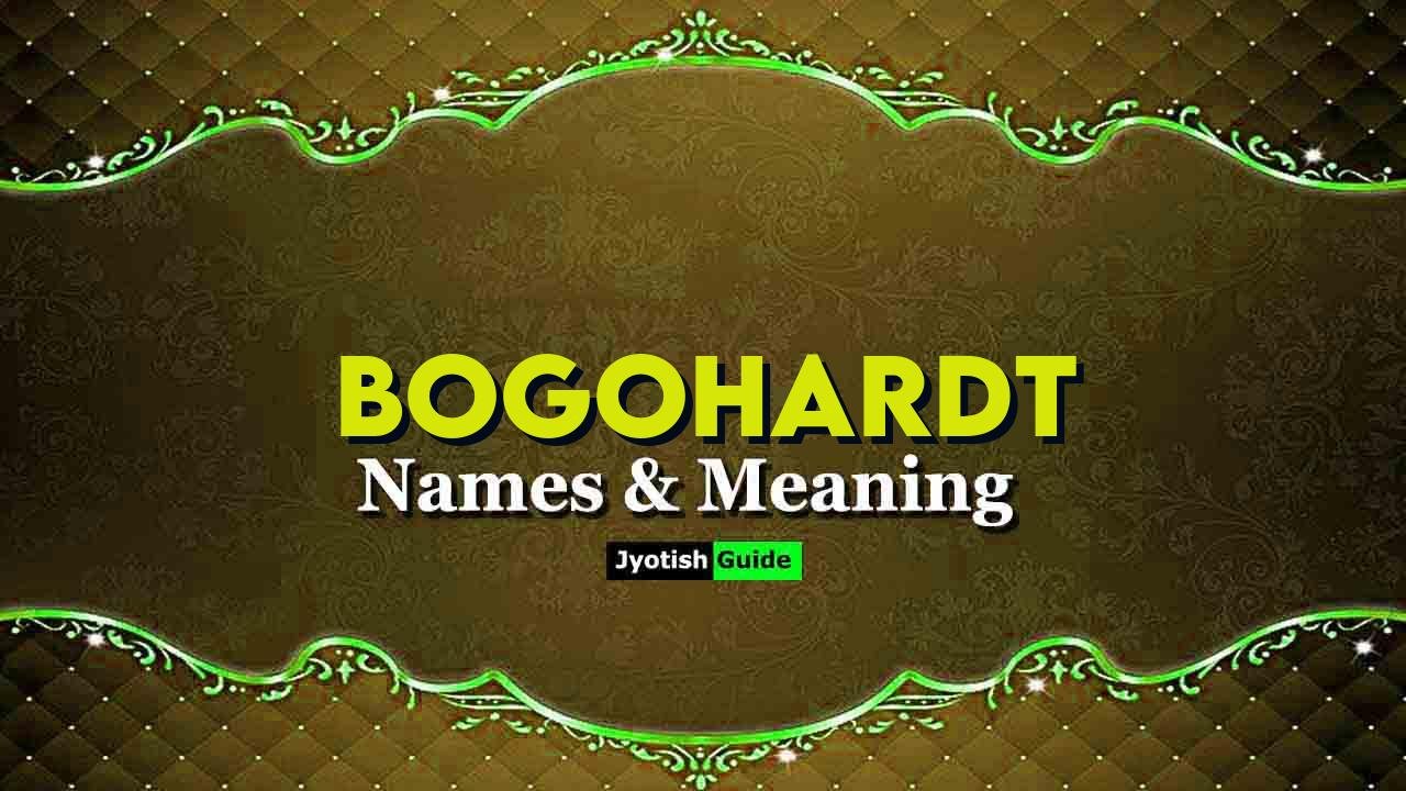 bogohardt name meaning