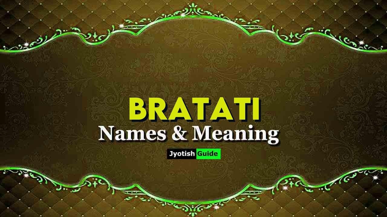 bratati name meaning