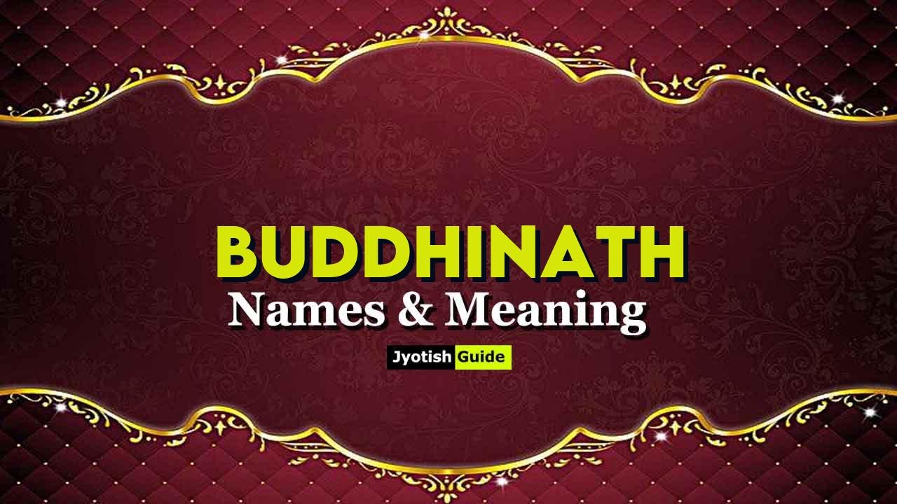 buddhinath name meaning