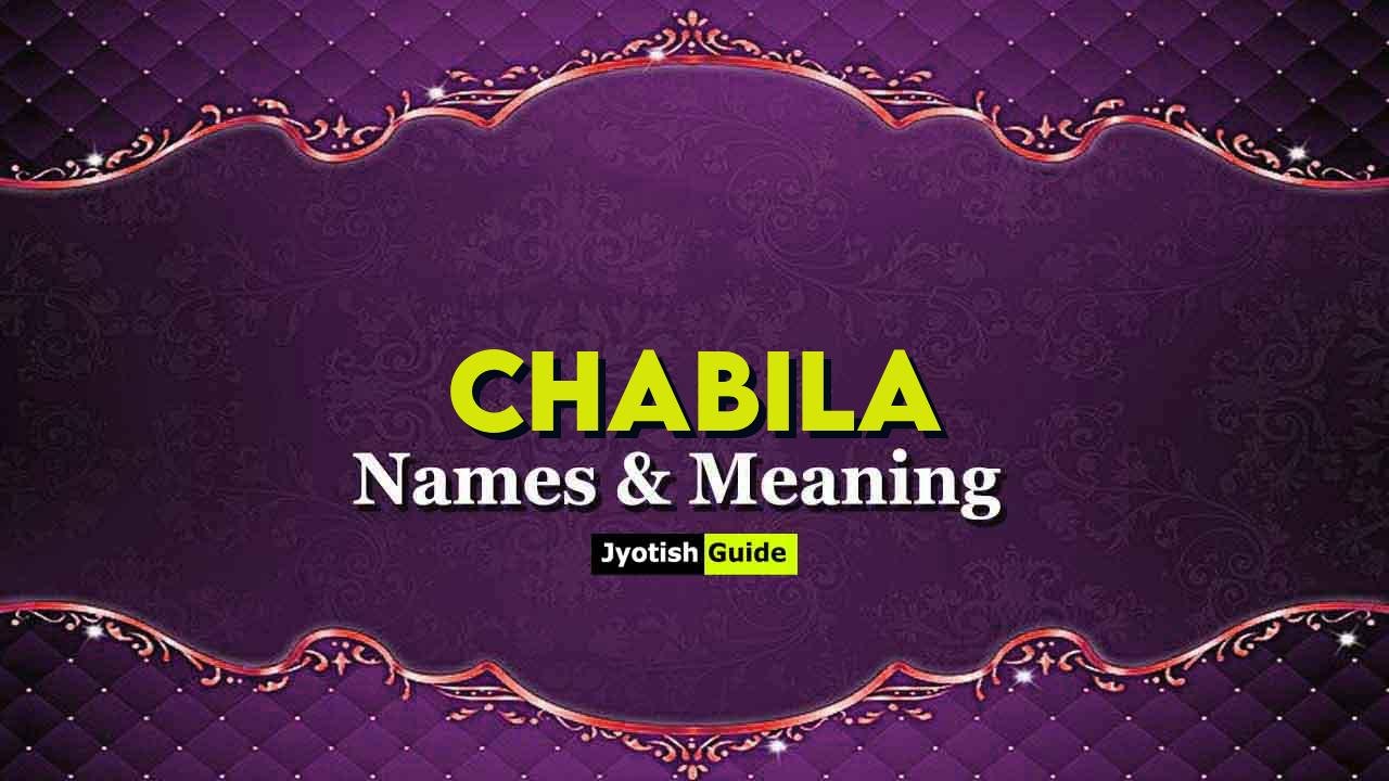chabila name meaning