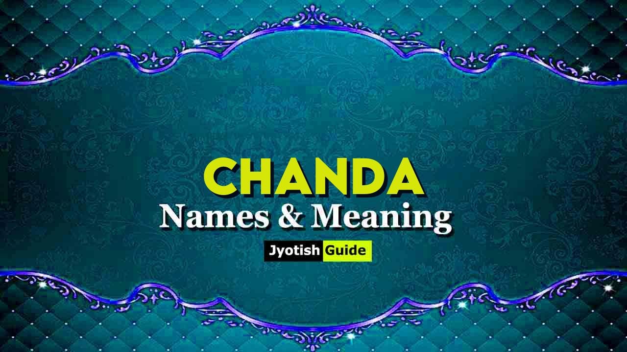 chanda name meaning