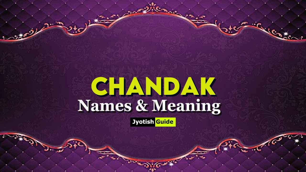 chandak name meaning