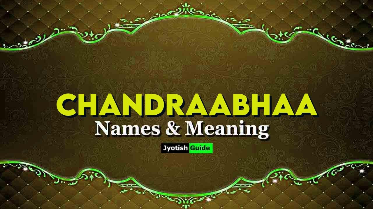 chandraabhaa name meaning