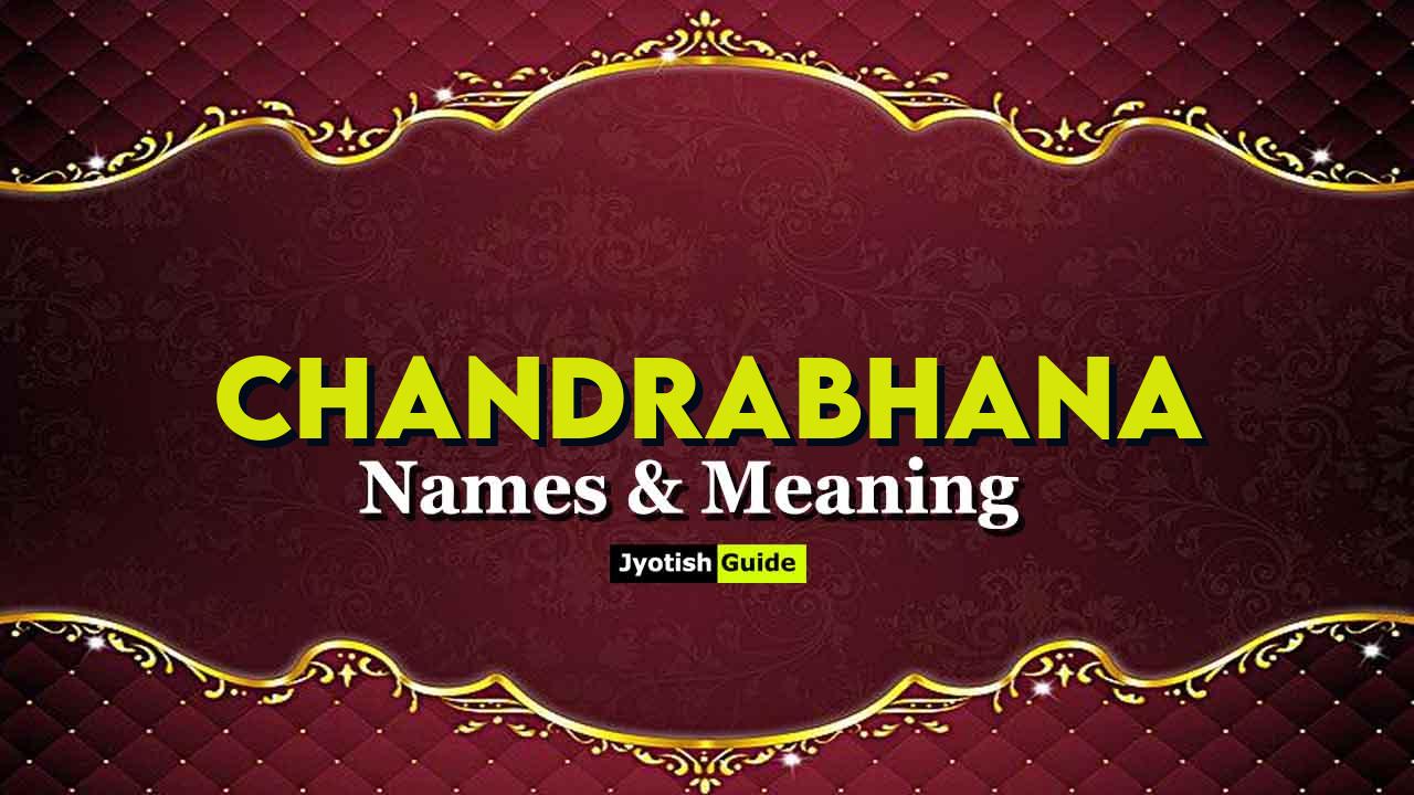 chandrabhana name meaning