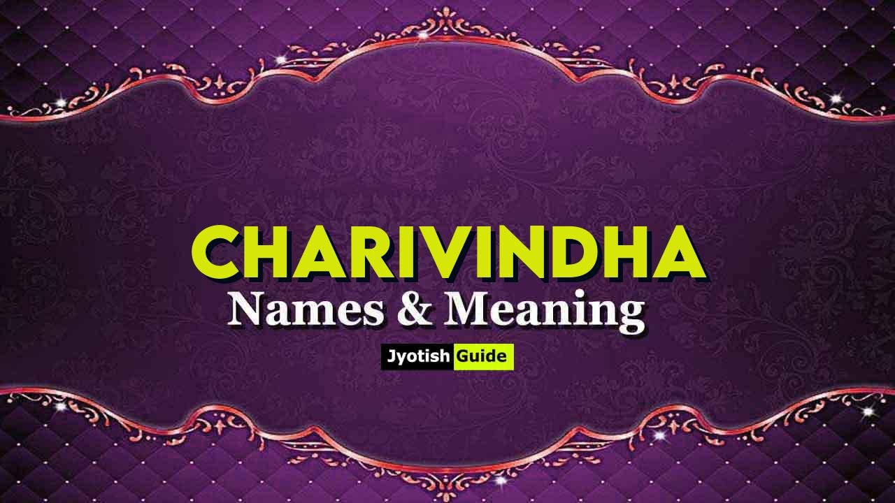 charivindha name meaning