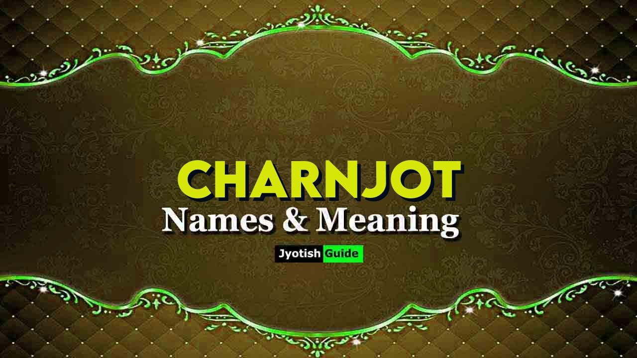 charnjot name meaning