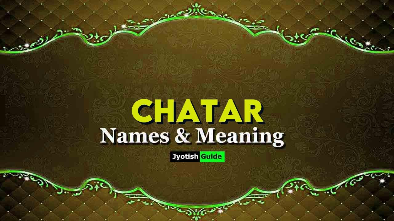 chatar name meaning