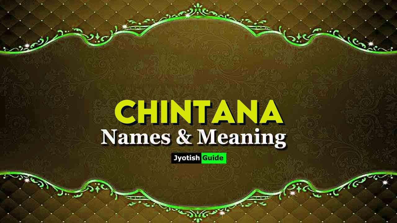 chintana name meaning