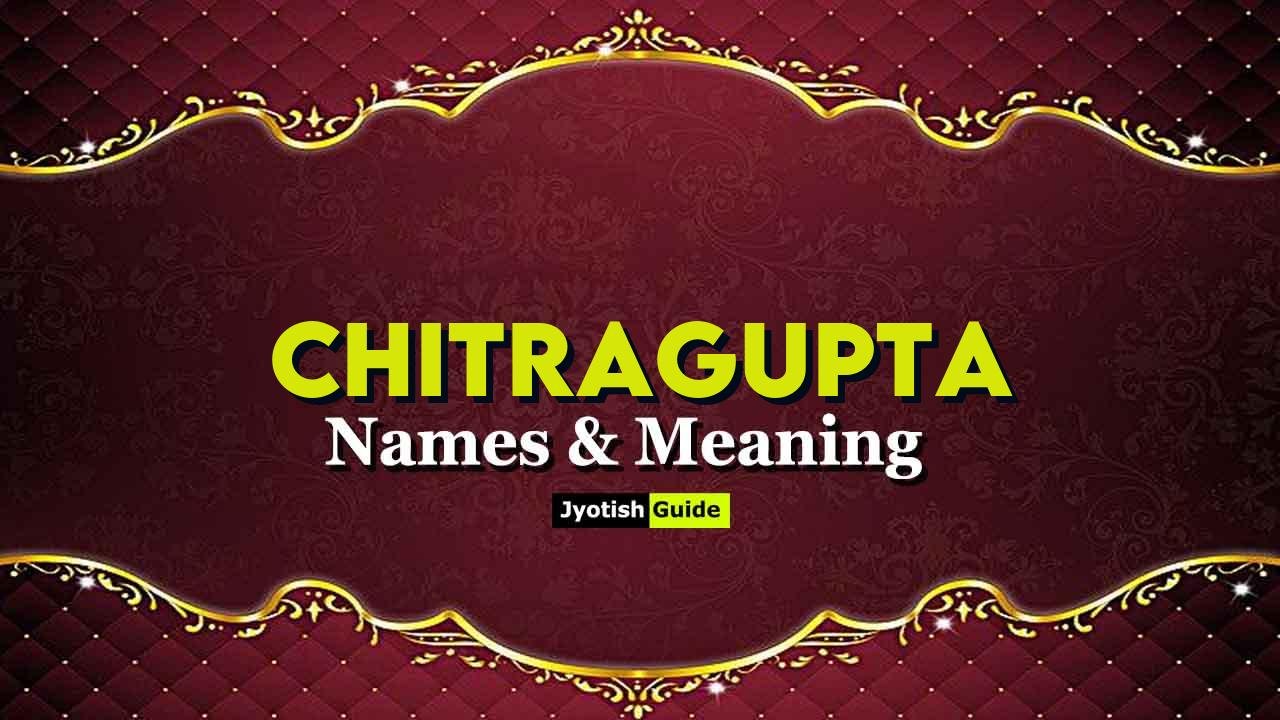 chitragupta name meaning