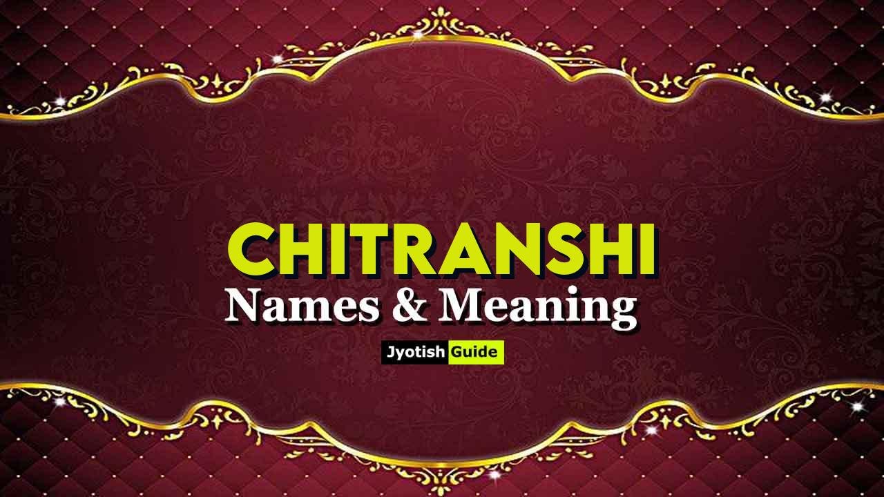 chitranshi name meaning