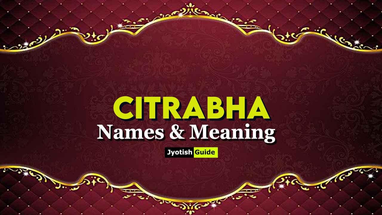 citrabha name meaning