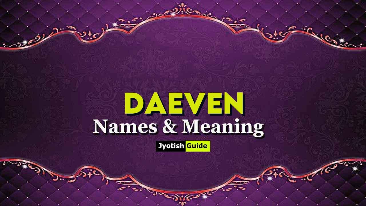daeven name meaning