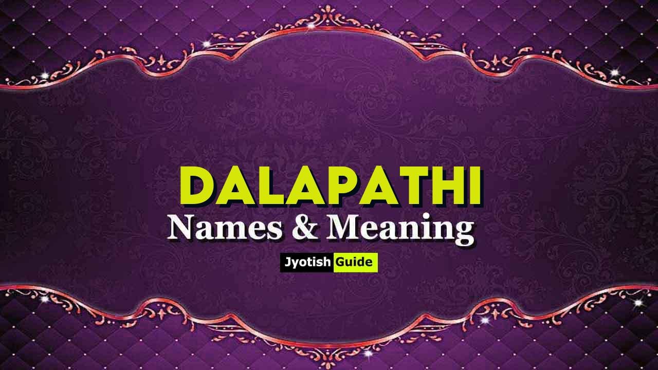 dalapathi name meaning