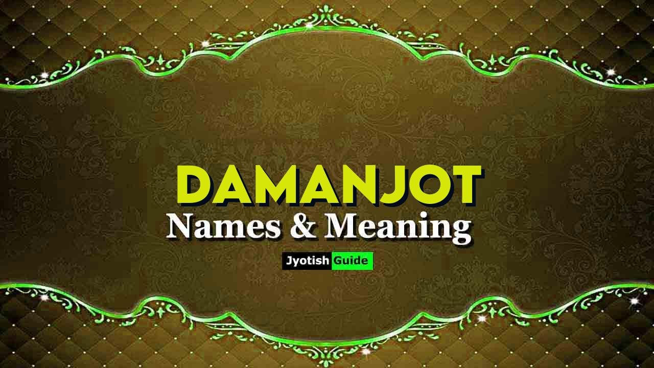 damanjot name meaning