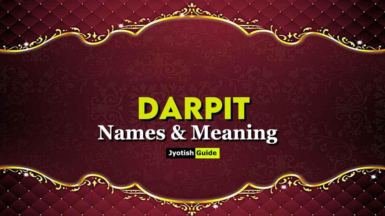 darpit name meaning