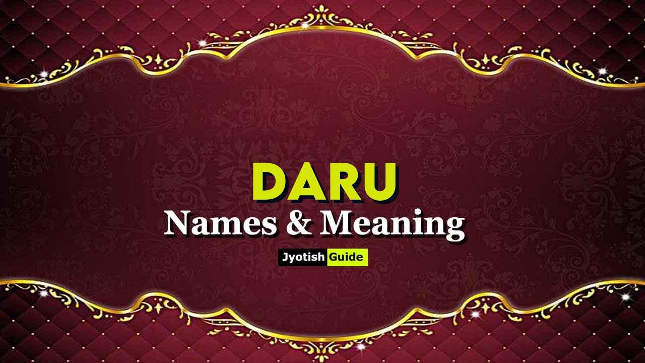 daru name meaning