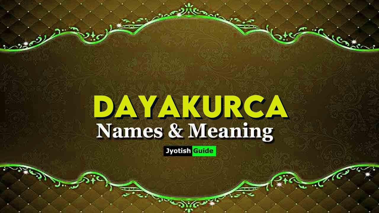 dayakurca name meaning