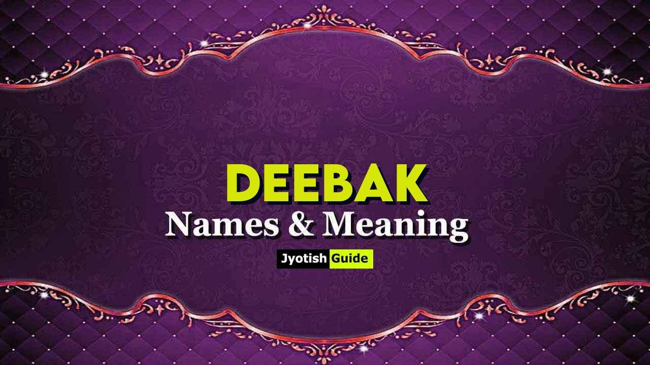 deebak name meaning