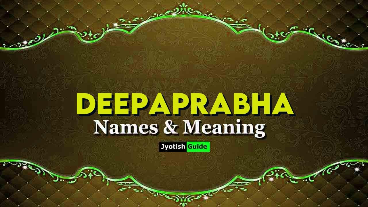 deepaprabha name meaning