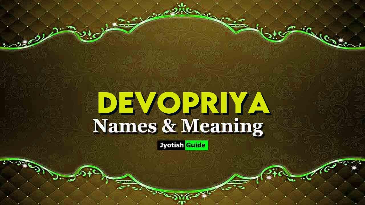 devopriya name meaning
