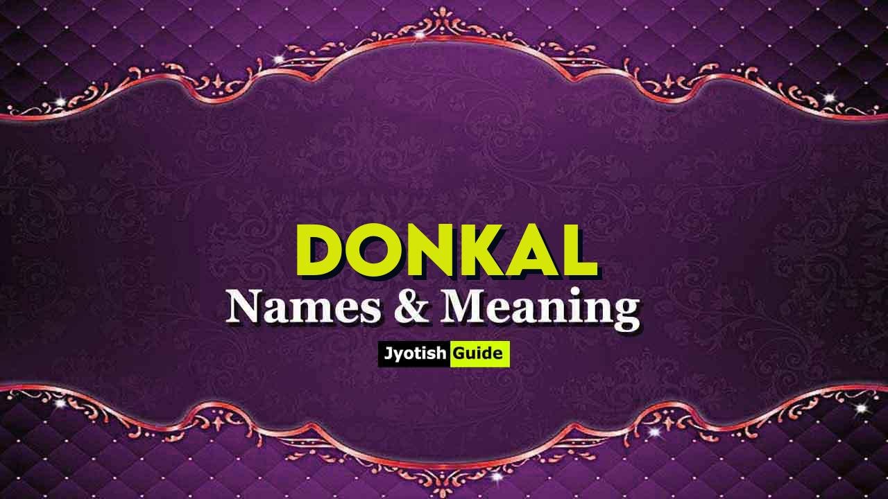 donkal name meaning