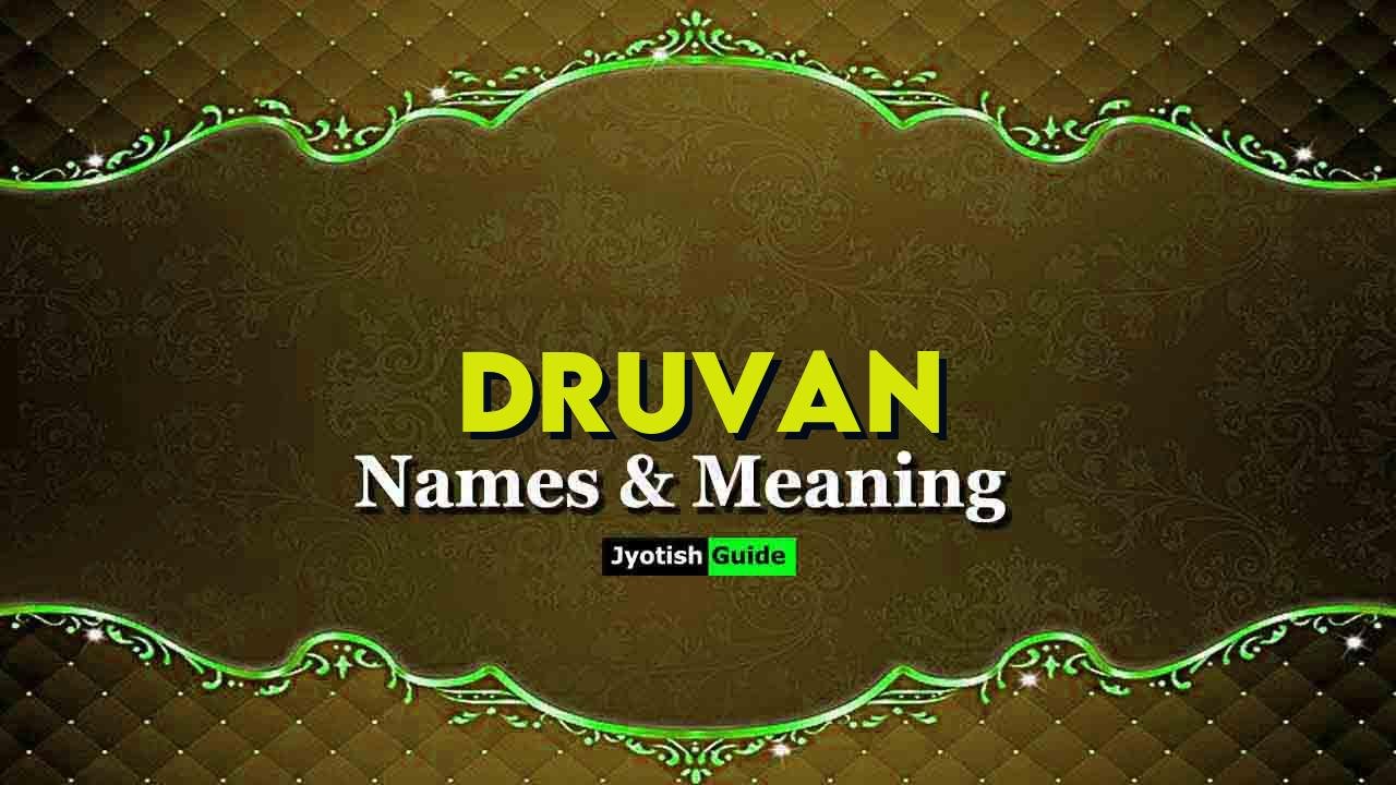 druvan name meaning