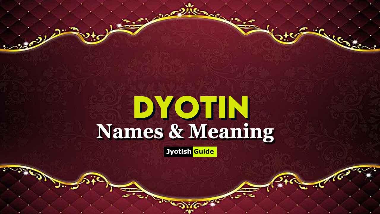 dyotin name meaning